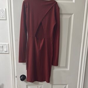 Forever 21 Ribbed Dress with Cutout Back - US (S) Like New